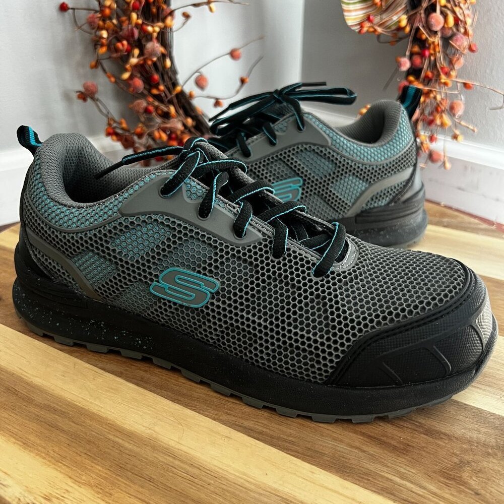 Skechers Shoes: Women's 77273 Bulklin - Sz 8 Lyndale Composite Toe Athletic Shoe